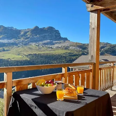Vue Panoramique Sur Les Montagnes Plein Sud - T2 Skis Aux Pieds, Piscine & Διαμέρισμα